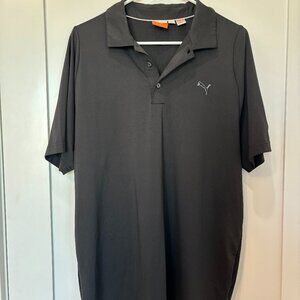 Puma Mens Black Polo Oakland Hills Country Club